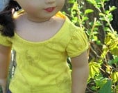 american girl doll top: saffron