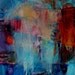 Abstract Painting Large Canvas Colorful Acrylics "Eyeing the Cup"