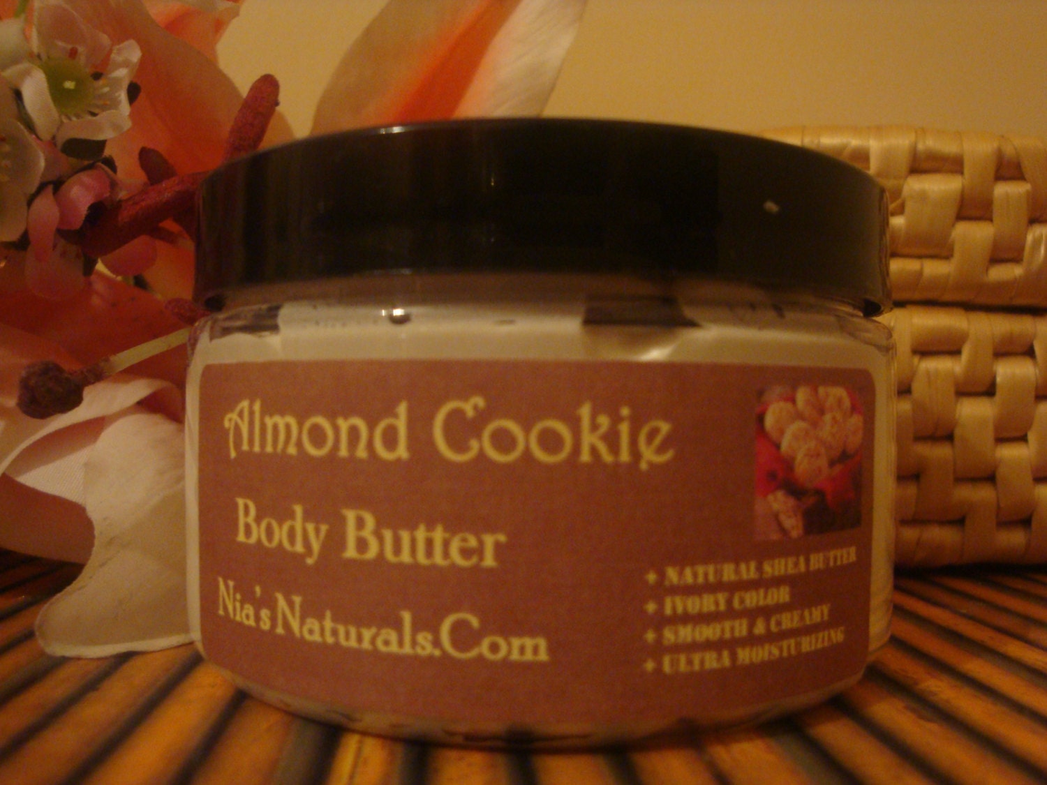 Almond Cookie Whipped Body Butter  FRESH 4oz Jar Ultra Moisturizing