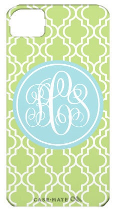 Moroccan Monogrammed Personalized Cell Phone or iPhone Case