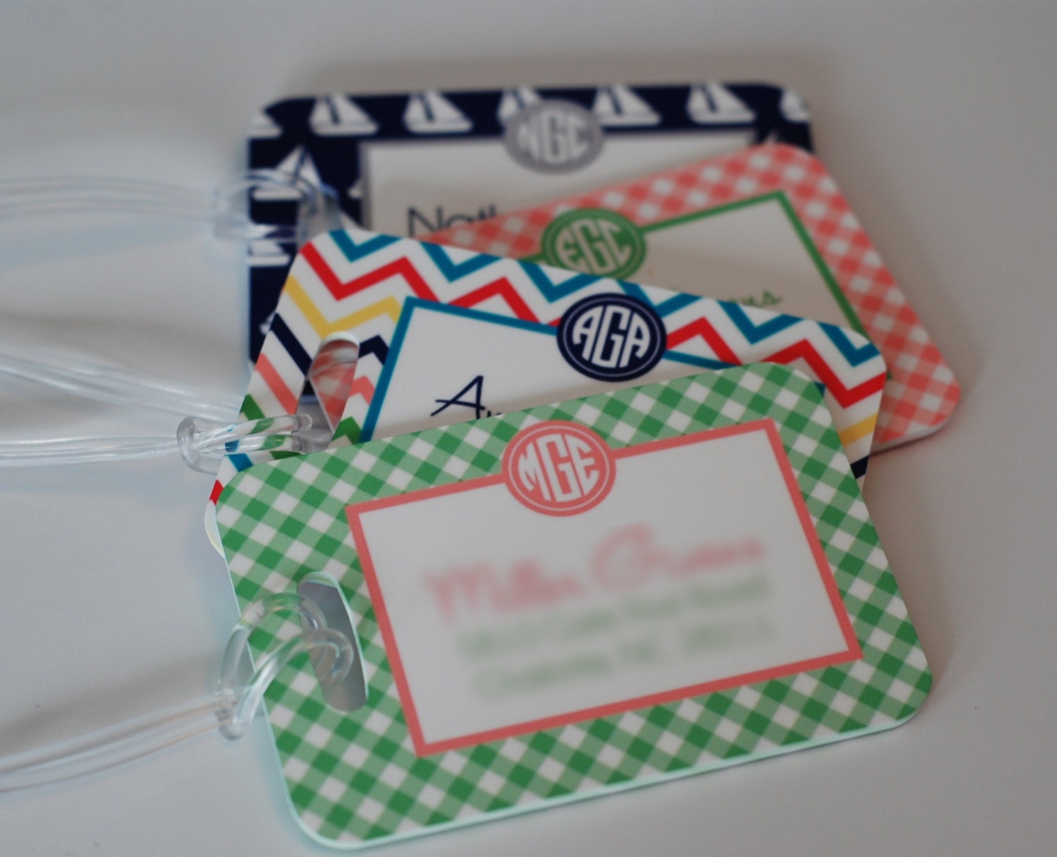Monogrammed or Personalized Luggage Tag