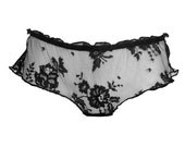 Black lace panties