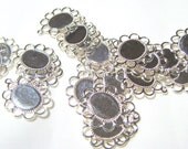 Silver Plated Cabochon Setting beading supplies