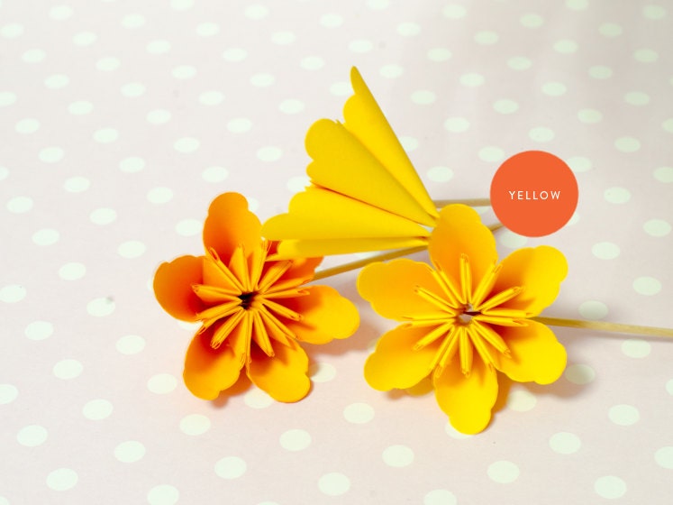 Yellow Kusudama Flower Topper