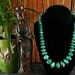 Turquoise Necklace - Ethnic Beaded Necklace - Chunky Beaded Necklace - Statement Necklace - Beadwork - Ancient Jewelry