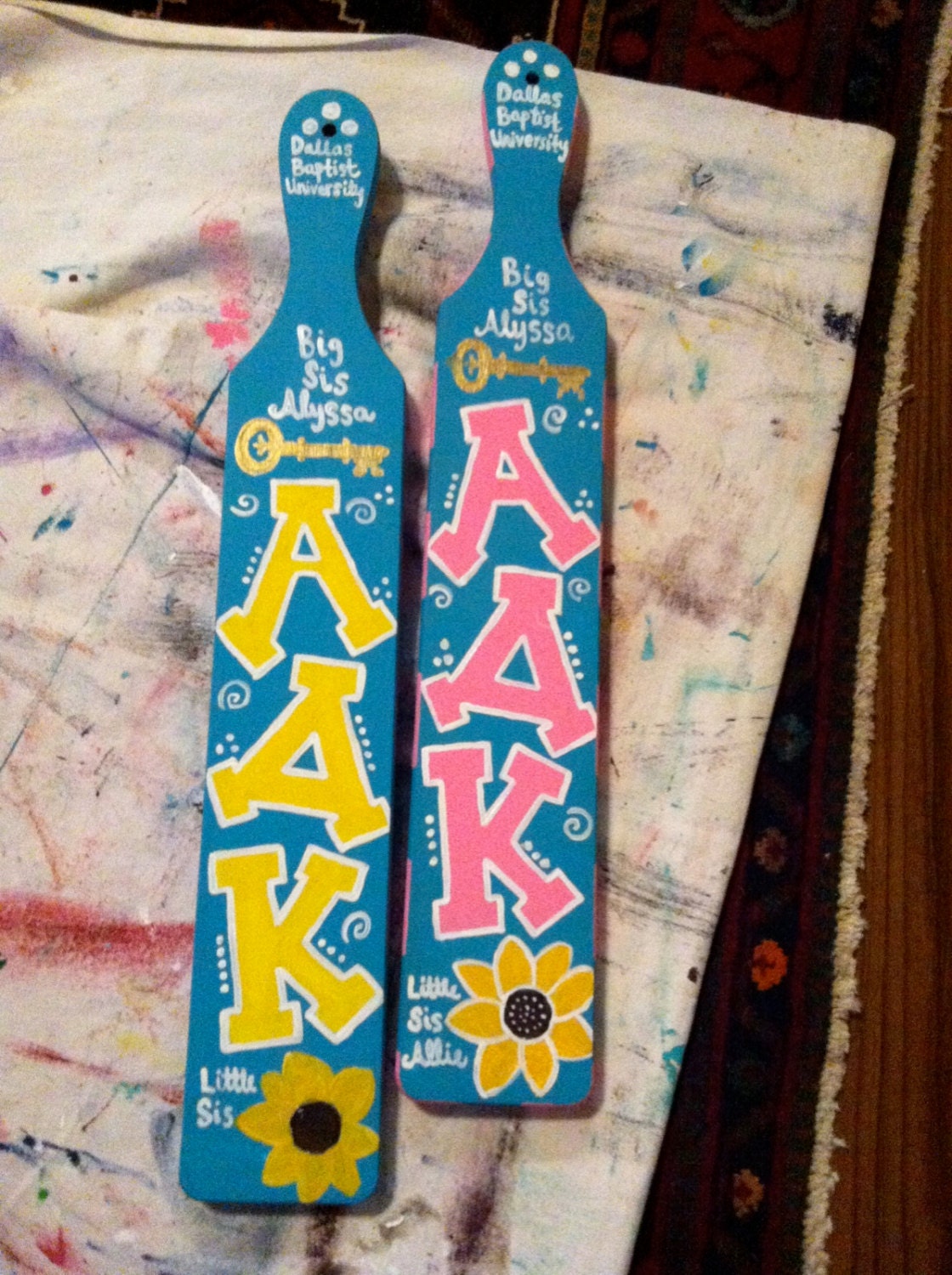 Handpainted Customizable Big&Little Sis Paddles