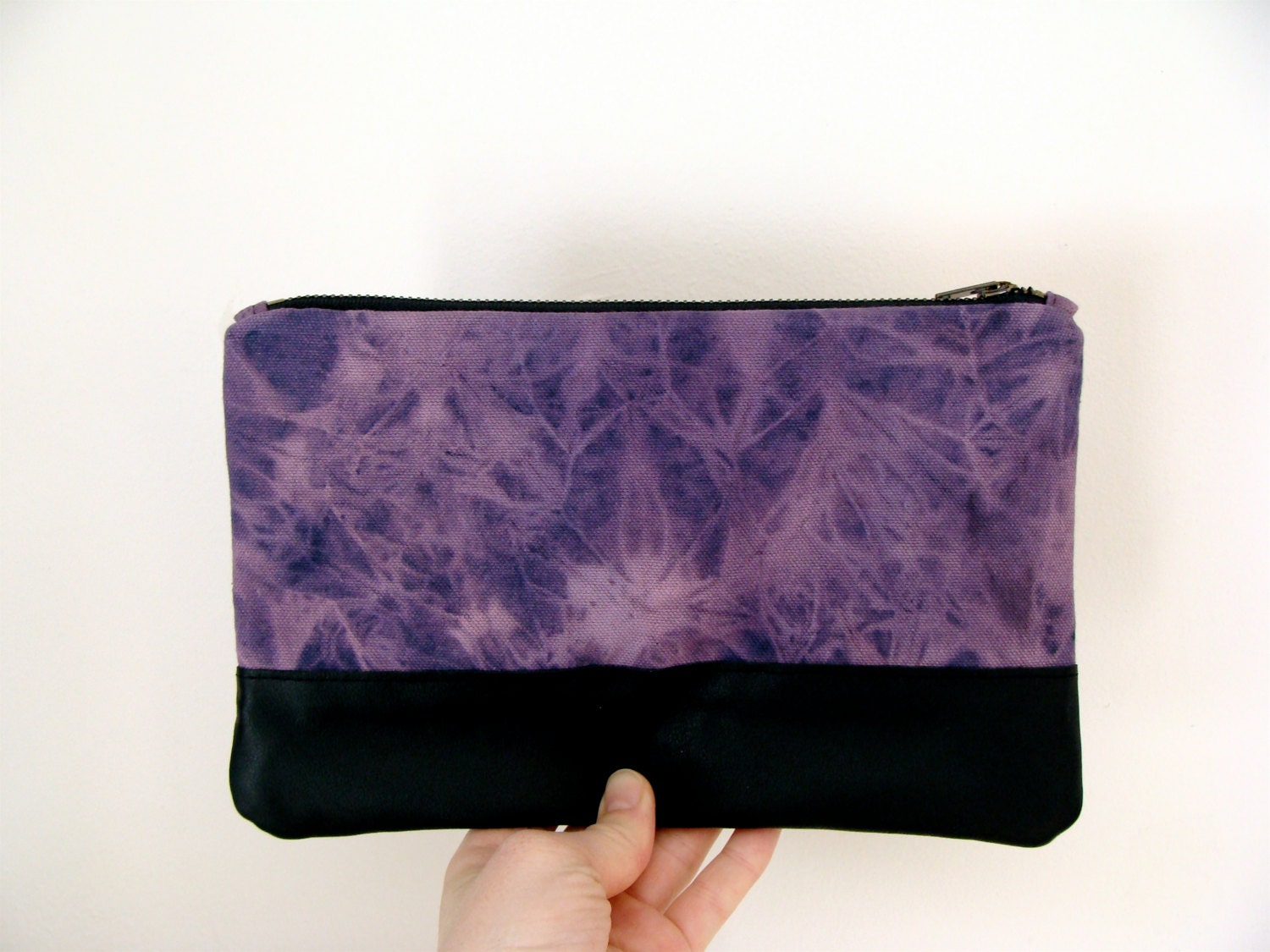 Zip Clutch Bridesmaid Clutch Hand Dyed