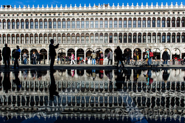 Venice Home Decor St. Mark's Square Print Fine Art Print 12x18 20x30 Photography Venice High water flooded Acqua Alta Print