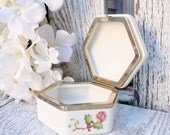 Small, Vintage Avon Porcelain Trinket Box