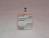 Vintage Sheet Music pendant