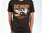 Doc's Delorean - Back to the Future T-shirt, Retro Brown and Orange