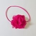 Ivory flower headband- Baby girl flower headband- newborn flower headband