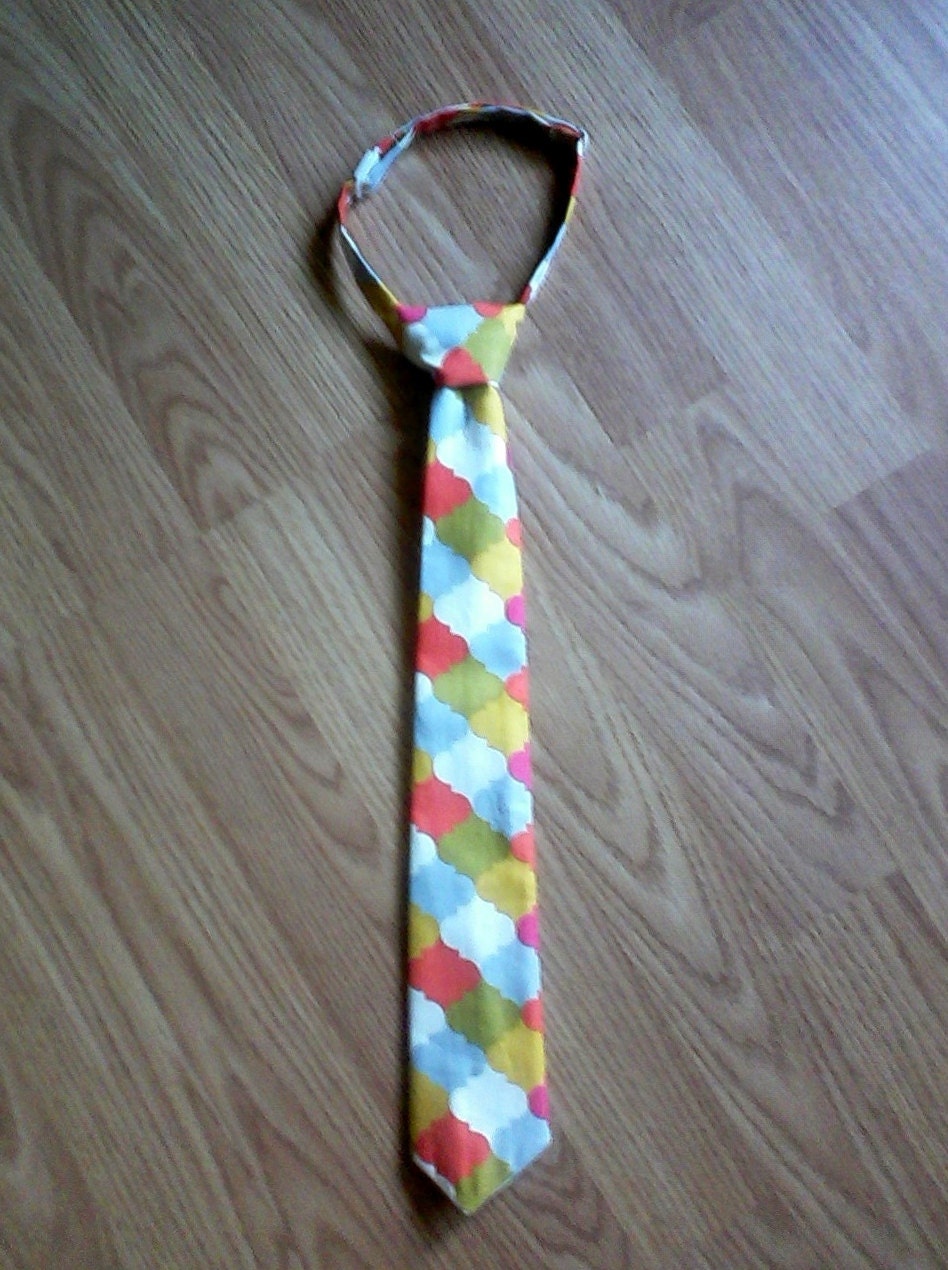 NEW Sping Summer Chevron Tie toddler baby boy sz 6m-9 yrs colors are tangerine, yellow, cream, gray, green, pink