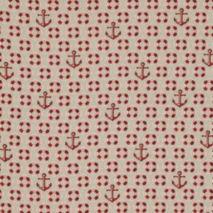 Floaties and Sinkies (Buoys and Anchors)  in Coral (PWTP035.Coral) - Salt Water by Tula Pink - 1 yard, Additional Available