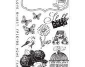 Prima LADY BIRD cling rubber stamps
