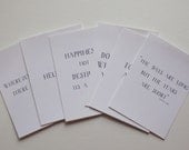 He Said She Said Quote Journaling Cards for Project Life