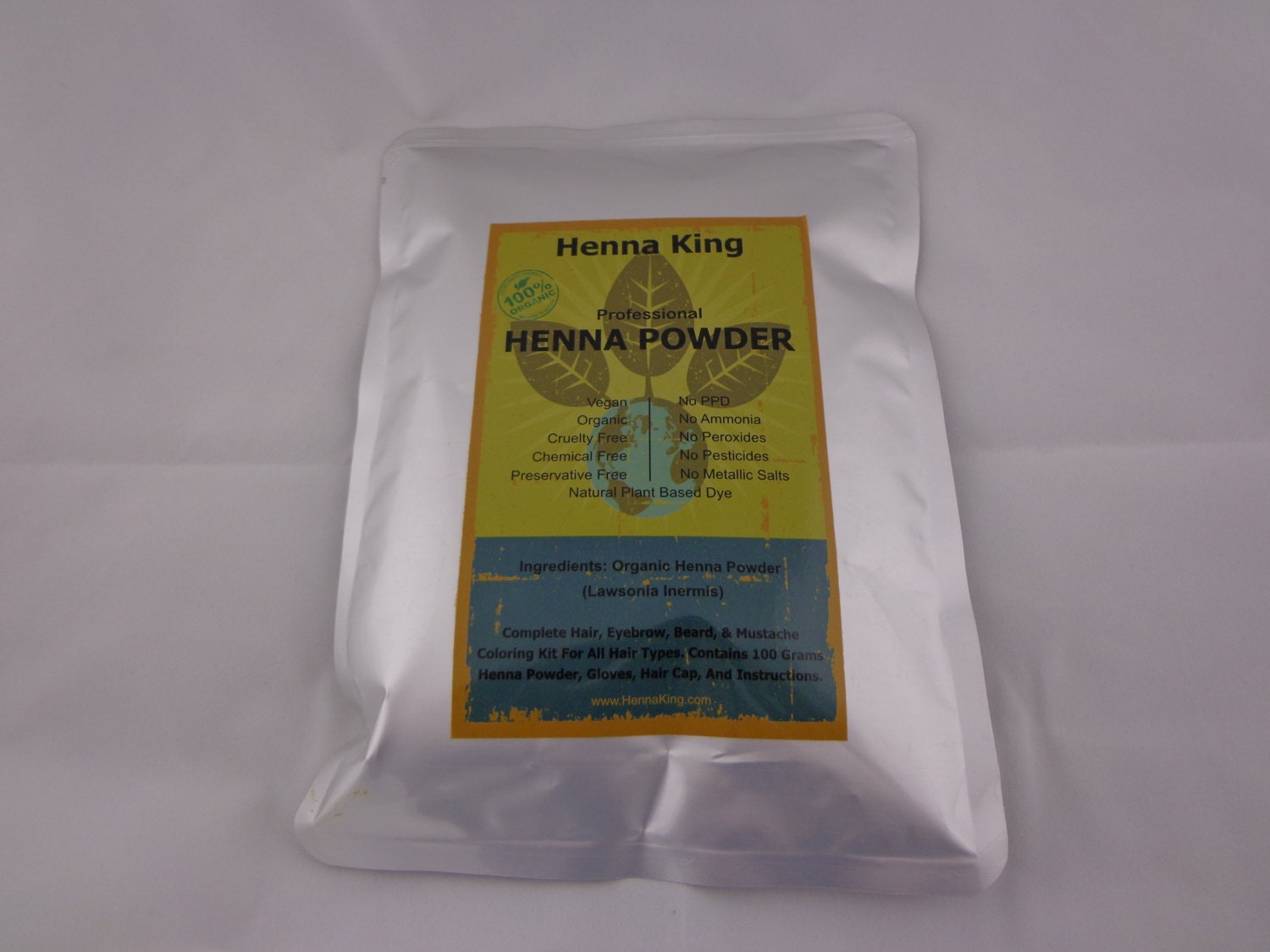 Henna Maiden Pure Henna Powder 100% Natural Chemical Free Hair Coloring