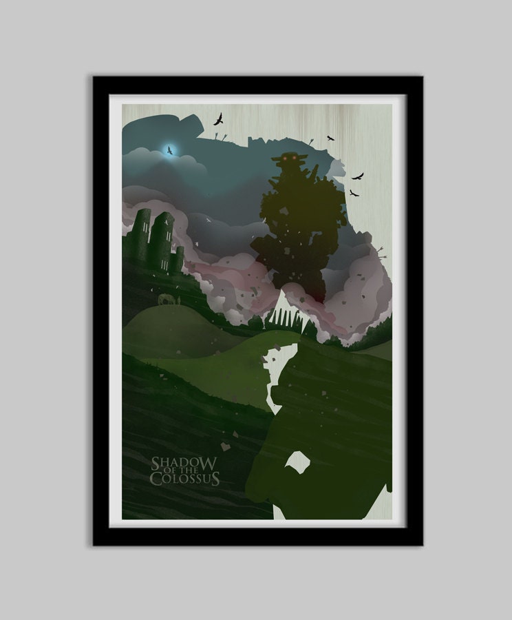 Shadow Of The Colossus - 11x17 - shadow of the colossus, video game, poster, art