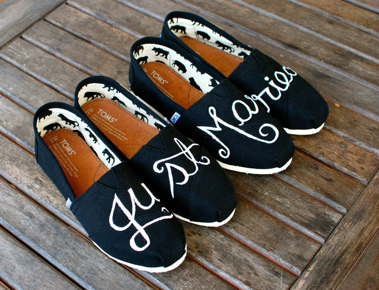 Just Married TOMS shoes