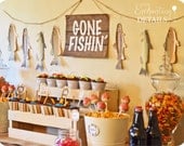 FISHING- Gone Fishin' Birthday Party Father's Day PRINTABLE Complete Kit- As Seen On Kara's Party Ideas Il_170x135