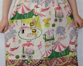 Circus Pillowcase Dress, Retro Feel of a Childrens Circus Fabric