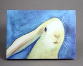 4 Just Because Rabbit Greeting Cards with choice of envelopes
