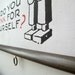 Pull Down Educational Chart Vintage Style Wall Hanging Canvas Poster Print with Stained Wood Trim - Are You A Robot (17"x25")