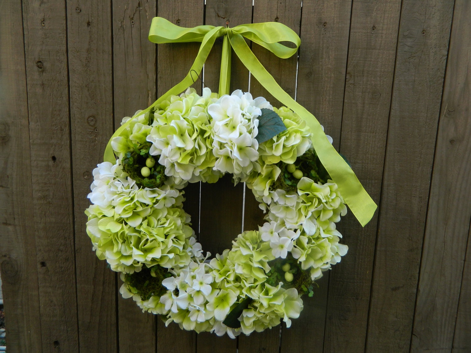 Spring Wreath Easter Wreath Front Door Wreath Hydrangea Wreath Nest Wreath