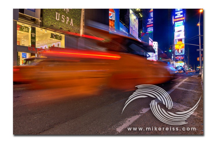 Times Square, 3am IV - New York, New York - 6x8 Image on 8x10 Media