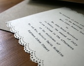 Ivory Typewriter 100 Wedding Invitations