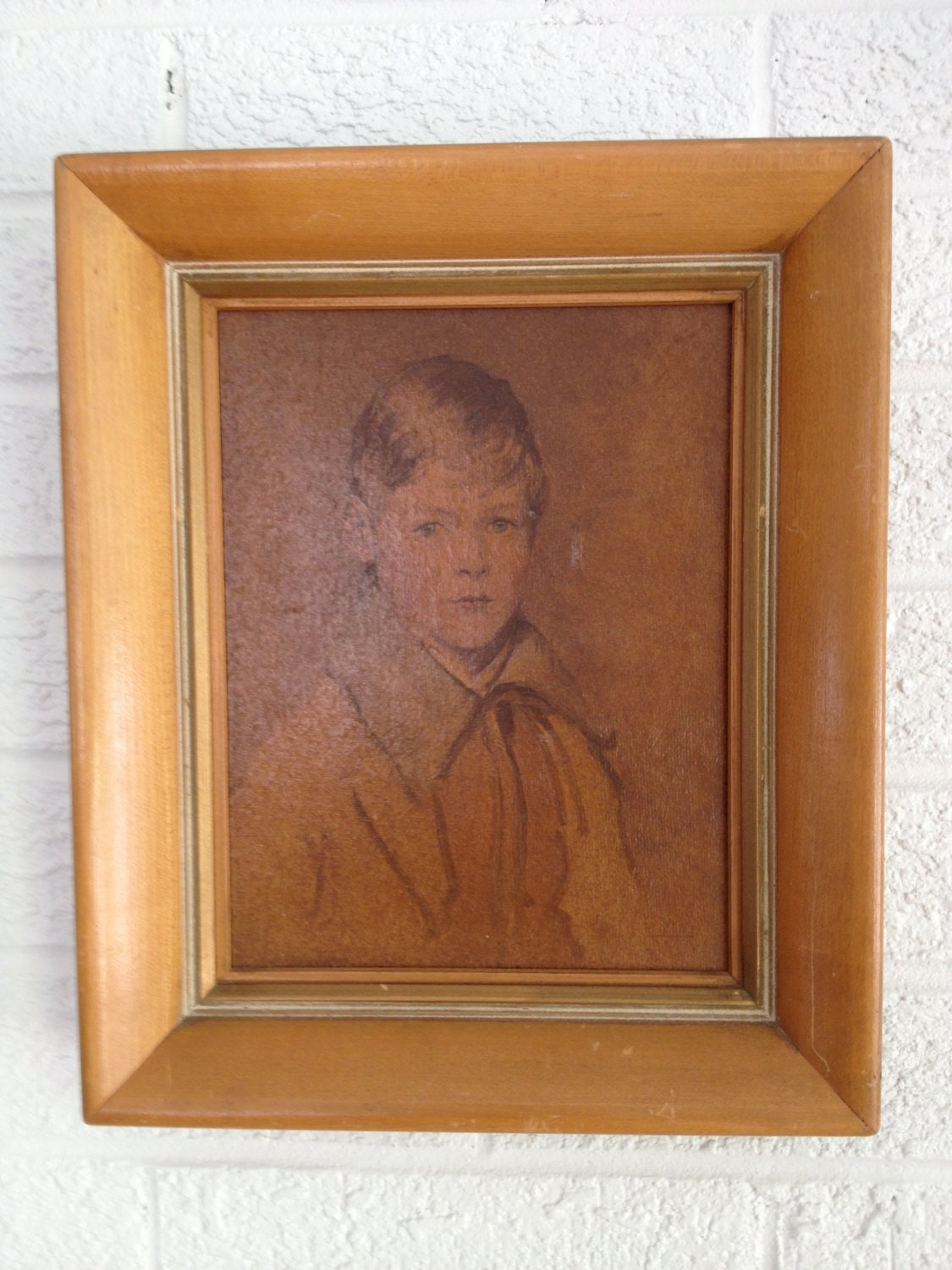 Vintage Little Boy Portrait - "Peter"