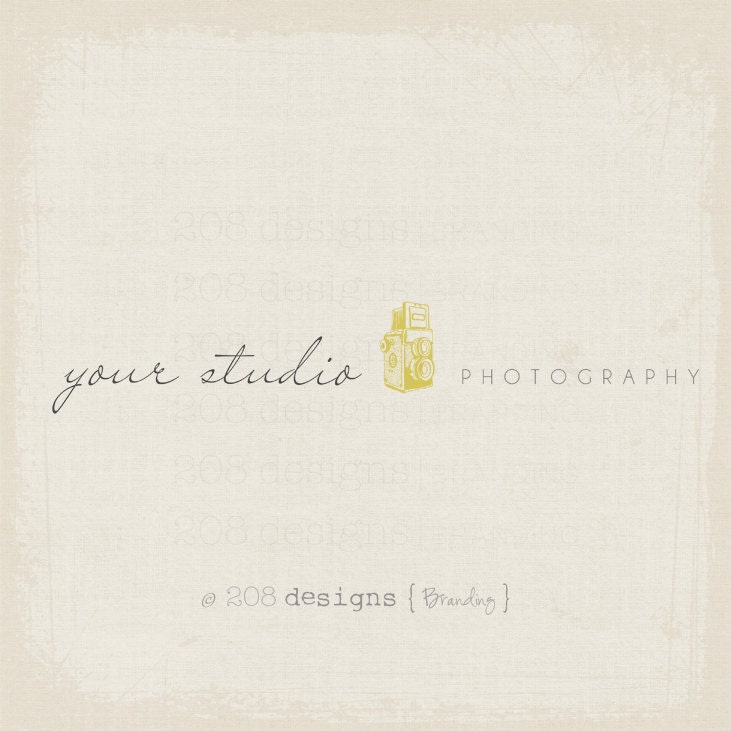 Premade Logo and Watermark - Photography - Vintage Camera (1265)
