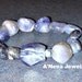 Men's Bracelet "Spiritual Warrior " Genuine Amethyst And A Silver Bead