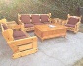 REDUCED PRICE Reclaimed Outdoor Patio Set (Marine grade finish for lasting outdoor use)