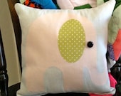 Peach Elephant Pillow