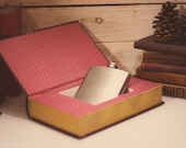 Hollow Book Safe & Whiskey Hip Flask - David Copperfield (LEATHERBOUND)