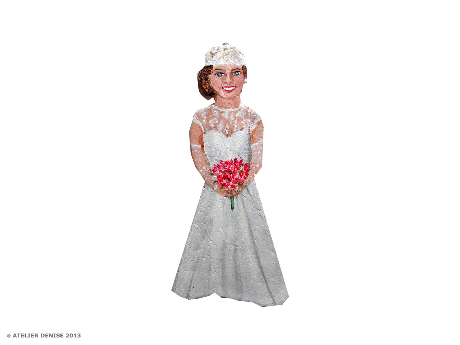 Personalized Bride Portrait Ornament