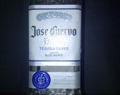 Liquor bottle lamp, bar lamp, table lamp, unique lighting, novelty lamp, jose cuervo lamp