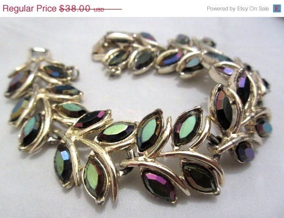 Coro AB Rhinestone Bracelet 1950s Vintage Jewelry