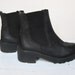 Vintage Slip Ons// Black Leather Chelsea Ankle Boots