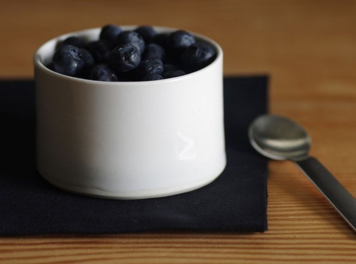 MTO white porcelain bowl. modern minimal pottery ceramics