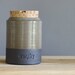 MTO custom medium pet urn black stoneware. modern simple pottery ceramic lidded vessel