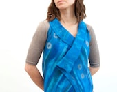 Shades of Blue Nuno Felt Vest