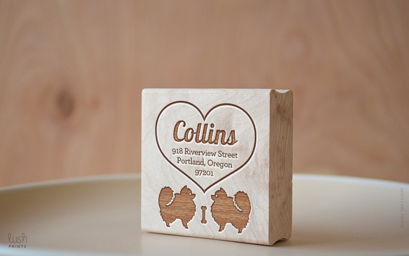 Pomeranians - Personalized Return Address Stamp