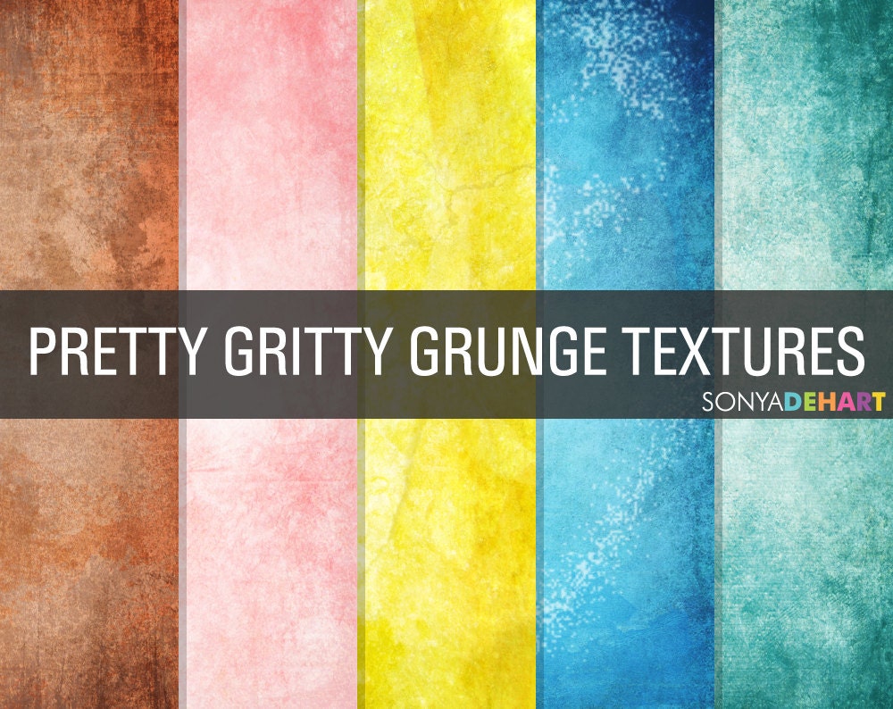 50% Off SALE Grunge Digital Papers Grunge Textures Grunge Paper Pack Pretty Gritty Instant Download Il_570xn