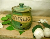 Garlic Jar - Jar - Kitchen Storage -  Ocean Greens