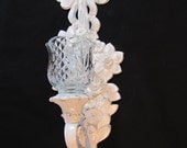 Vintage Syroco Candle Sconce Shabby Chic Romantic Home Cottage Bungalow