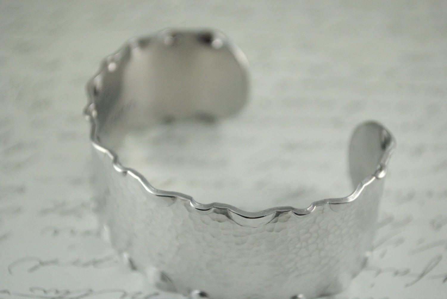 I Ask You To Pass Through Life at My Side Jane Eyre Secret Message Custom Hand Stamped Cuff Bracelet