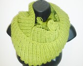 Fashion Knitting  infinity wool Scarf, by ArzuREADY TO SHIP