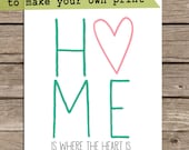 Home Personalized 8x10 Art Print